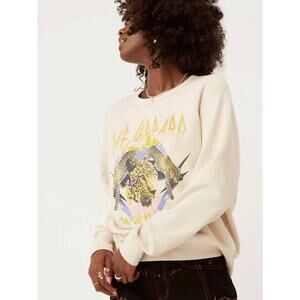 Free People DAYDREAMER Def Leppard Sweatshirt 1987 LARGE
